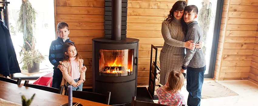 Morso Cast Iron Fireplace Insert Installation in Antioch, Illinois