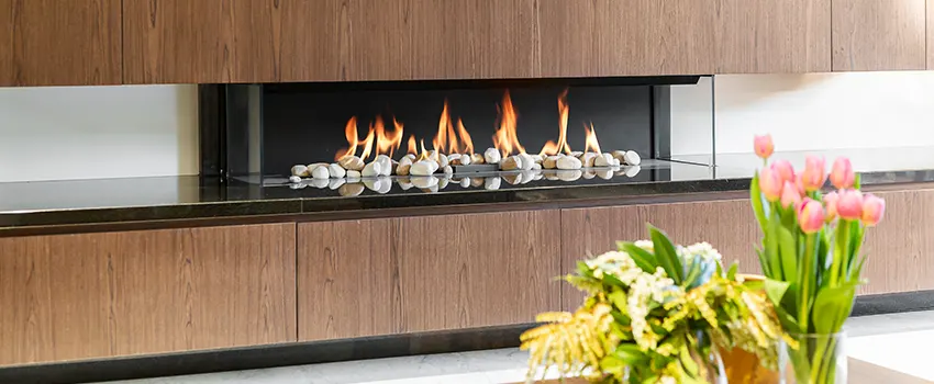 Double-height Fireplace Design Refurbishment in Antioch, Illinois